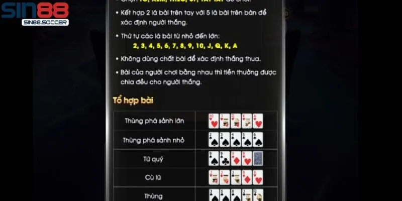 Hướng dẫn luật chơi và cách chơi game bài Poker 